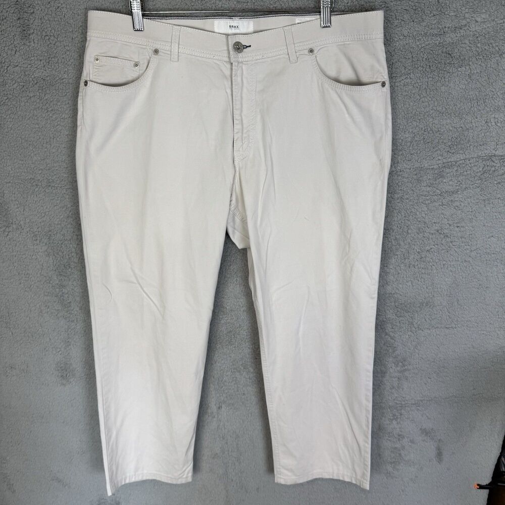 BRAX Pants Men's‎ 40x27 Beige Cooper Chino Regular Fit Golf